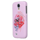 Supergirl Diamonds and Lips Case-Mate Samsung Galaxy Hülle (Rückseite Links)