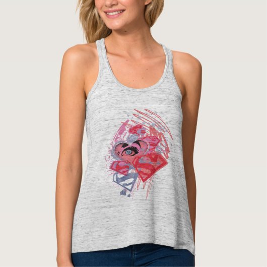 Supergirl Diamonds and Lips Tank Top (Vorderseite)
