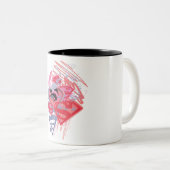 Supergirl Diamonds and Lips Zweifarbige Tasse (VorderseiteRechts)
