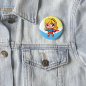 Supergirl "Die Zukunft ist weiblich" Button (Beispiel)