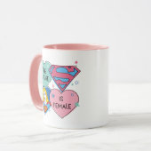 Supergirl "Die Zukunft ist weiblich" Tasse (Vorderseite Links)
