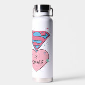 Supergirl "Die Zukunft ist weiblich" Trinkflasche (Rückseite)