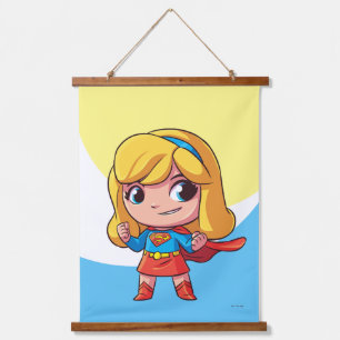Supergirl "Die Zukunft ist weiblich" Wandteppich Mit Holzrahmen