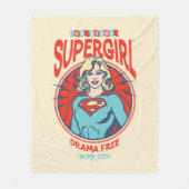 Supergirl Drama frei in meiner Stadt Fleecedecke (Vorderseite)