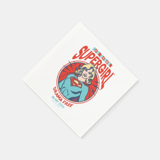Supergirl Drama frei in meiner Stadt Serviette (Ecke)