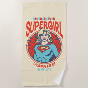 Supergirl Drama frei in meiner Stadt Strandtuch