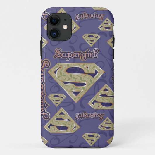 Supergirl-Extravagant-Logo-Collage Case-Mate iPhone Hülle (Rückseite)