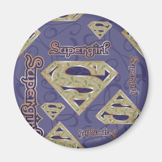 Supergirl-Extravagant-Logo-Collage Magnet (Vorne)