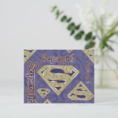 Supergirl-Extravagant-Logo-Collage Postkarte (Stehend Vorderseite)