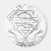 Supergirl-Extravagant-Silber-Logo Magnet (Vorne)