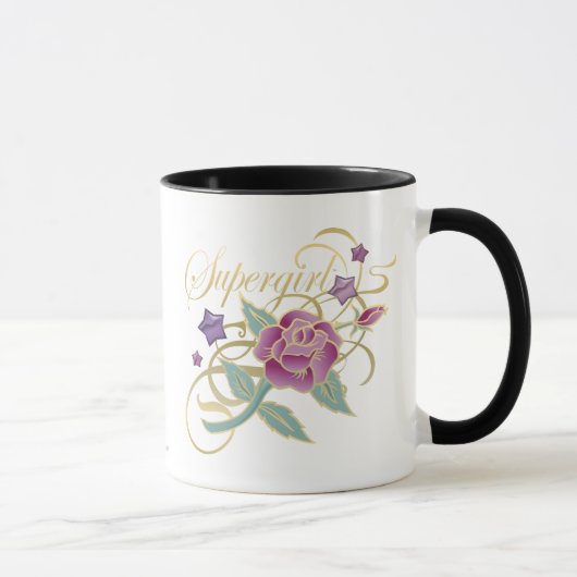 Supergirl Extravagante Rose Tasse (Rechts)