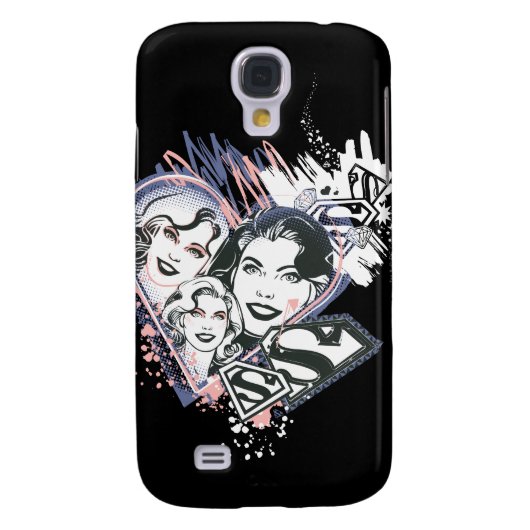 Supergirl Face Collage Case-Mate Samsung Galaxy Hülle (Rückseite)