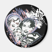 Supergirl Face Collage Magnet (Vorne)
