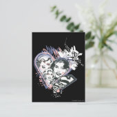 Supergirl Face Collage Postkarte (Stehend Vorderseite)