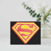 Supergirl Far-Out-Logo Postkarte (Stehend Vorderseite)