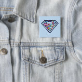Supergirl-farbiges Logo Button (Beispiel)