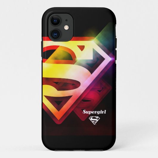 Supergirl-farbiges Logo Case-Mate iPhone Hülle (Rückseite)