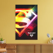 Supergirl-farbiges Logo Leinwanddruck (Insitu (Wohnzimmer))