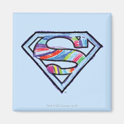 Supergirl-farbiges Logo Magnet (Vorne)