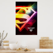 Supergirl-farbiges Logo Poster (Küche)