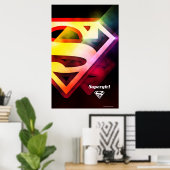 Supergirl-farbiges Logo Poster (Heimbüro)