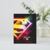 Supergirl-farbiges Logo Postkarte (Stehend Vorderseite)
