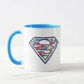 Supergirl-farbiges Sketch-Logo Tasse (Links)