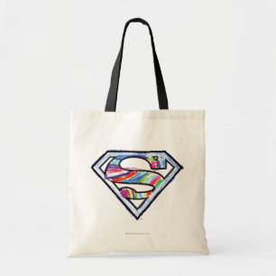 Supergirl-farbiges Sketch-Logo Tragetasche