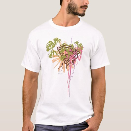 Supergirl Farbspritzen T-Shirt (Vorderseite)