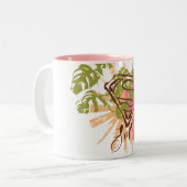 Supergirl Farbspritzen Zweifarbige Tasse (Vorderseite Links)