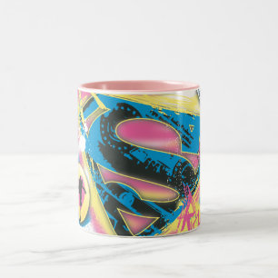 Supergirl Felsen Zweifarbige Tasse