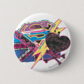 Supergirl Flag und Crossbones Button (Vorderseite)