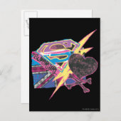 Supergirl Flag und Crossbones Postkarte (Vorne/Hinten)