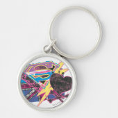 Supergirl Flag und Crossbones Schlüsselanhänger (Vorne)