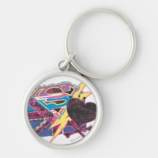 Supergirl Flag und Crossbones Schlüsselanhänger (Vorne)