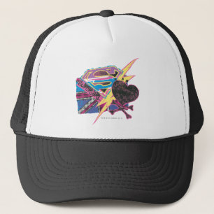 Supergirl Flag und Crossbones Truckerkappe
