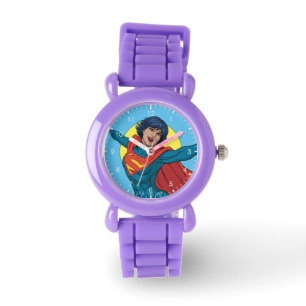 Supergirl Fliegen in Blue Anzug Armbanduhr