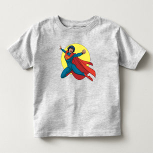Supergirl Fliegen in Blue Anzug Kleinkind T-shirt