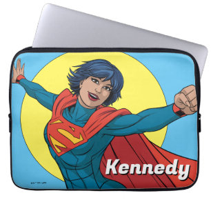 Supergirl Fliegen in Blue Anzug Laptopschutzhülle