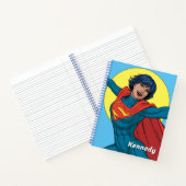 Supergirl Fliegen in Blue Anzug Notizblock (Innenseite)