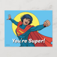 Supergirl Fliegen in Blue Anzug