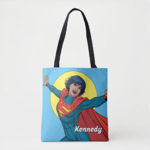Supergirl Fliegen in Blue Anzug Tasche