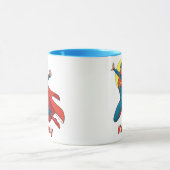 Supergirl Fliegen in Blue Anzug Tasse (Zentrum)