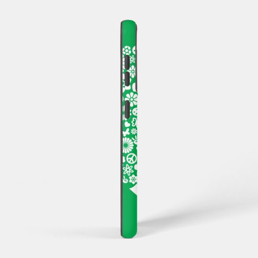 Supergirl Floral Peace Heart Graphic Samsung Galaxy Hülle (Rechte Seite)