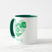 Supergirl Floral Peace Heart Graphic Tasse (Vorderseite Links)