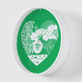 Supergirl Floral Peace Heart Graphic Uhr (Winkel)