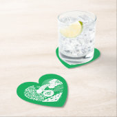 Supergirl Floral Peace Heart Graphic Untersetzer (Vor Ort)