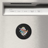 Supergirl Flying Lightning Tattoo Magnet (In Situ (Geschirrspüler))