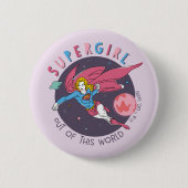 Supergirl Flying Up Illustration Button (Vorderseite)