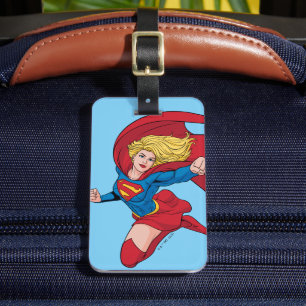 Supergirl Flying Up Illustration Gepäckanhänger